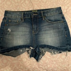 Denim shorts